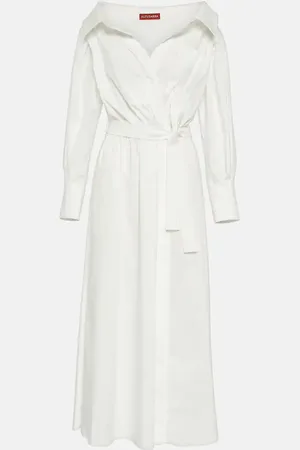 Altuzarra Robe portefeuille Lyddy en coton mélangé