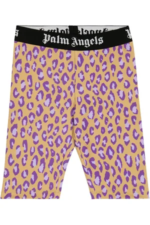 Palm Angels Short cycliste à motif animal