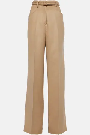GABRIELA HEARST Pantalon ample Norman à taille haute en soie
