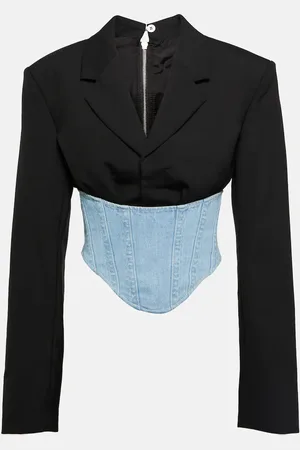 DION LEE Blazer en laine et jean
