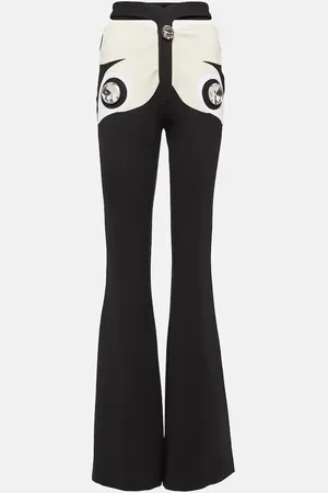 AREA Pantalon Butterfly à cristaux