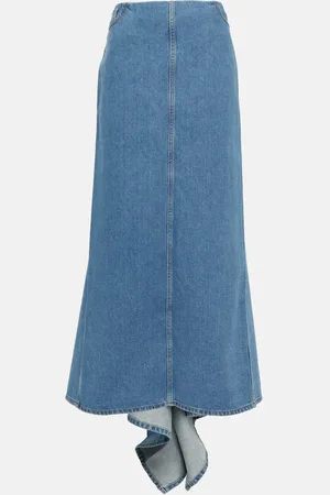 MAGDA BUTRYM Jupe longue asymétrique en denim
