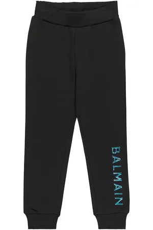 Balmain Pantalon de survêtement en coton à logo