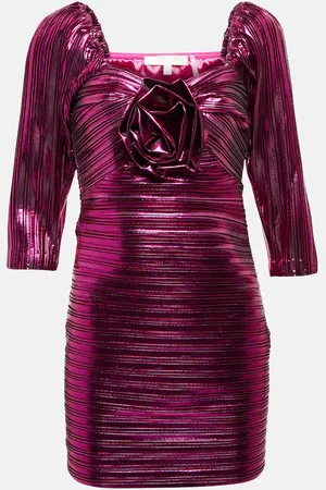 LOVESHACKFANCY Robe Thompson en lamé