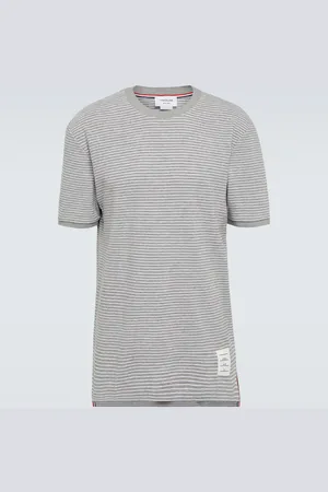 Thom Browne T-shirt en coton rayé