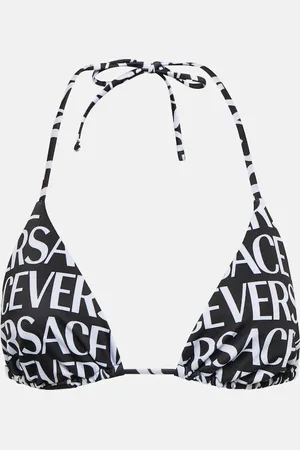 VERSACE Haut de bikini triangle à logo