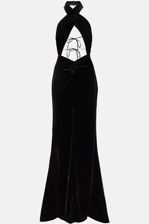 Alessandra Rich Robe longue en velours
