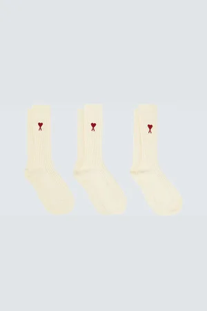 Ami Set de 3 paires de chaussettes en coton mélangé
