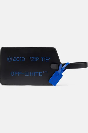 OFF-WHITE Pochette Zip Tie Medium en cuir