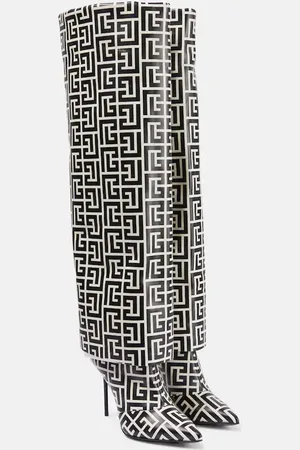 Balmain Bottes Ariel en cuir