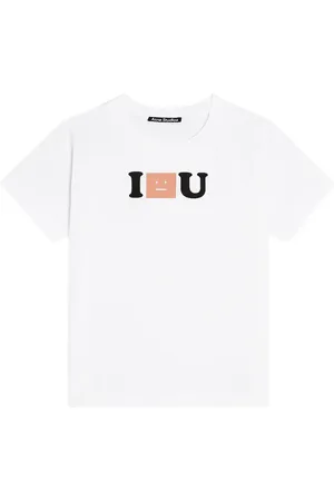 Acne Studios T-shirt Face Logo en coton
