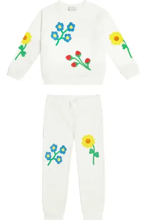 Stella McCartney Ensemble sweat-shirt et pantalon de survêtement en coton