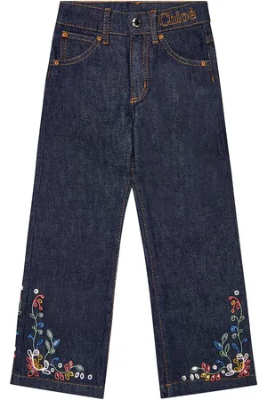 Chloé Chloé Kids Jean ample brodé