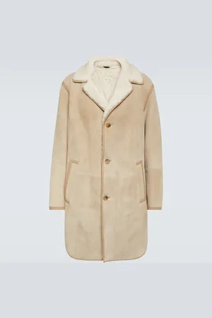 Loro Piana Manteau Sedrun en daim et shearling
