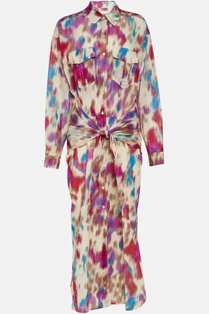 Marant Etoile Robe chemise Nesly imprimée en coton