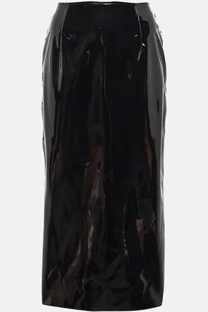 Alessandra Rich Jupe midi en vinyle