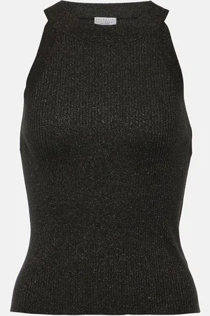 Brunello Cucinelli Polo en cachemire et soie mélangée