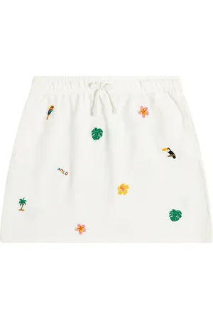 Ralph Lauren Jupe brodée en coton