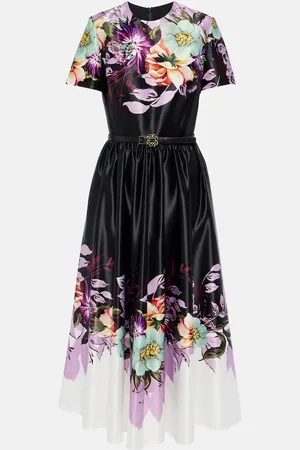 Elie saab Robe midi à fleurs
