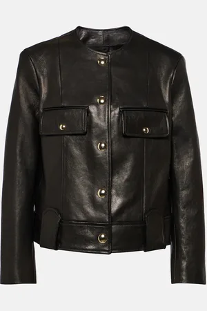 Khaite Veste raccourcie Laybin en cuir