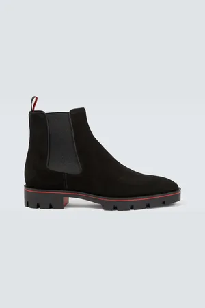 Christian Louboutin Bottines Chelsea Alpinosol en daim
