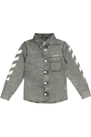 OFF-WHITE Chemise imprimée en jean