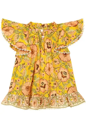 ZIMMERMANN Top Junie en coton à fleurs
