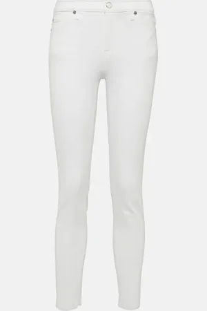 7 for all Mankind Jean skinny raccourci à taille haute