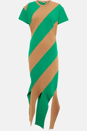 Stella McCartney Robe midi rayée