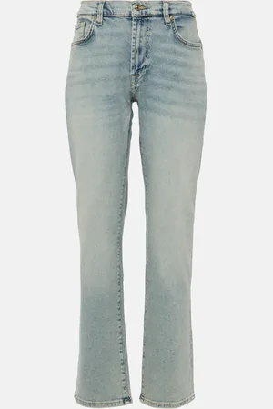 7 for all Mankind Jean droit Ellie à taille mi-haute