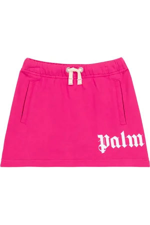 Palm Angels Jupe en coton à logo