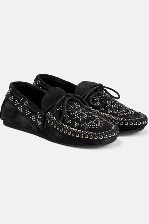 Isabel Marant Mocassins Freen en daim à ornements