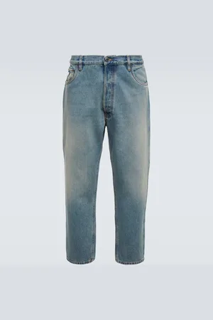 Prada Jean tapered à taille mi-haute