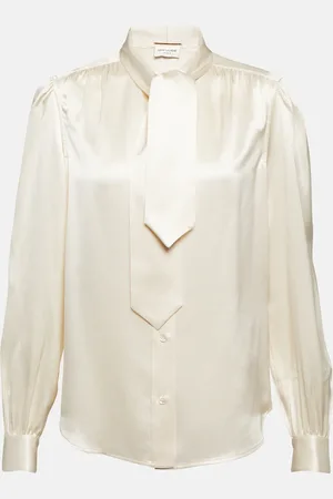 Saint Laurent Blouse en satin de soie