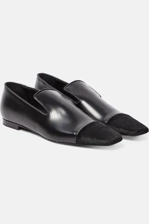 Totême Mocassins en cuir et cuir façon poulain