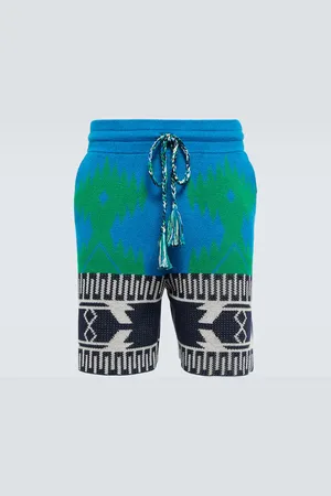 Alanui Short Piquet Icon en jacquard de coton mélangé