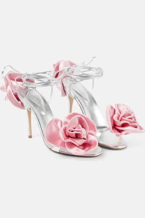 MAGDA BUTRYM Sandales en cuir à fleurs