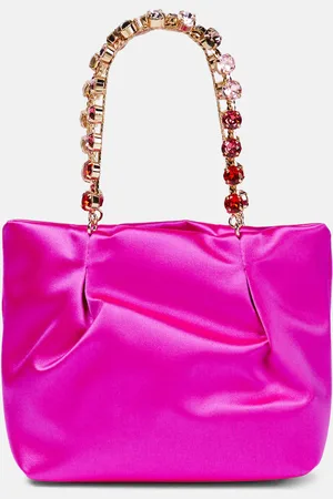 Aquazzura Sac Galactic Mini en satin à ornements