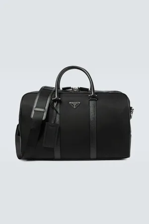 Prada Sac de voyage en Re-Nylon et cuir Saffiano