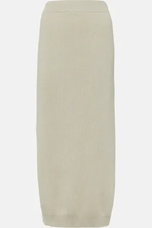 Brunello Cucinelli Jupe longue en coton