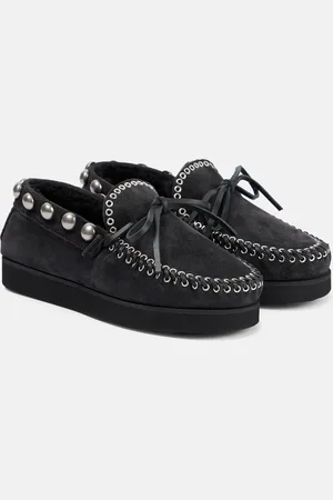 Isabel Marant Mocassins Forley en daim et shearling