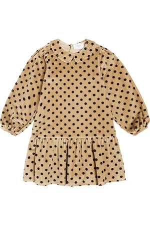 PAADE Robe en velours côtelé de coton à pois