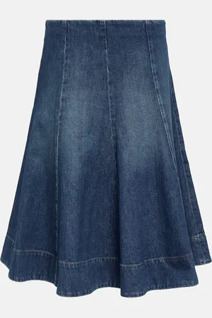 Khaite Jupe midi Lennox en jean