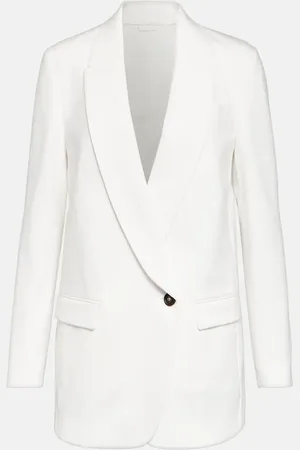 Brunello Cucinelli Blazer en coton mélangé