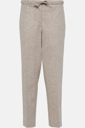 Jil Sander Pantalon droit raccourci en laine