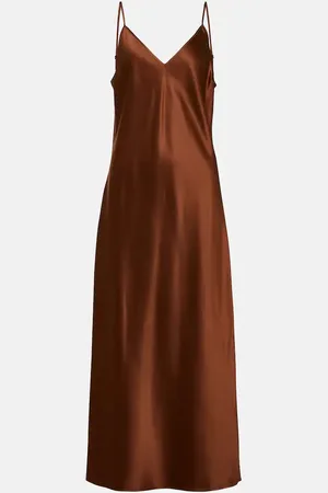 Joseph Robe midi Clea en satin de soie