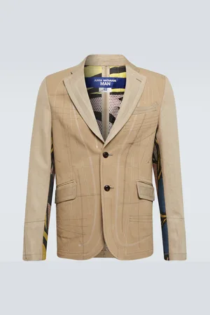 JUNYA WATANABE Blazer imprimé en coton et lin
