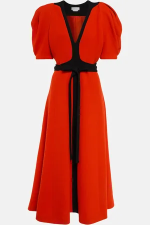 GABRIELA HEARST Robe midi Luz en crêpe de laine