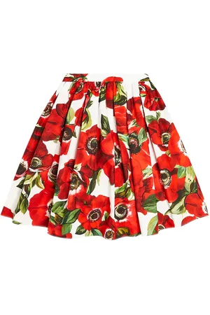 Dolce & Gabbana Jupe en coton à fleurs