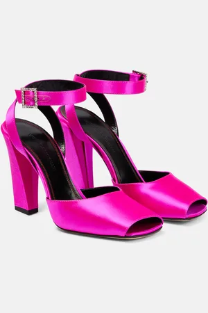 Victoria Beckham Sandales en satin à ornements